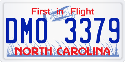 NC license plate DMO3379