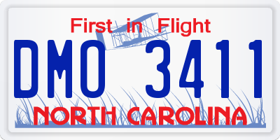 NC license plate DMO3411
