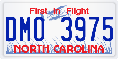 NC license plate DMO3975