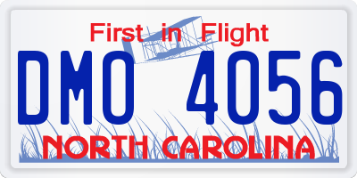 NC license plate DMO4056