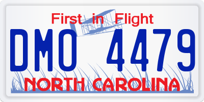 NC license plate DMO4479