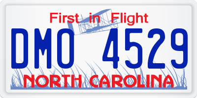 NC license plate DMO4529
