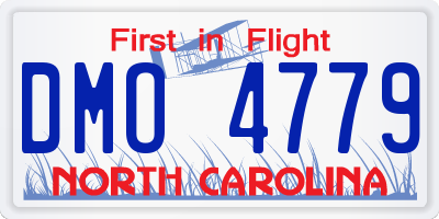 NC license plate DMO4779
