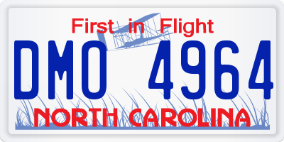 NC license plate DMO4964