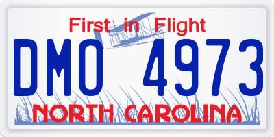 NC license plate DMO4973