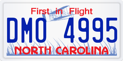 NC license plate DMO4995