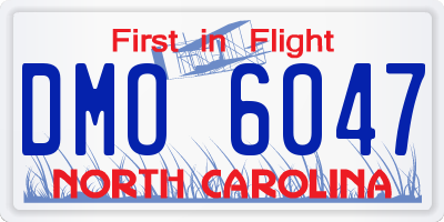 NC license plate DMO6047