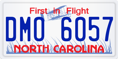 NC license plate DMO6057