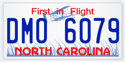NC license plate DMO6079