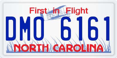 NC license plate DMO6161