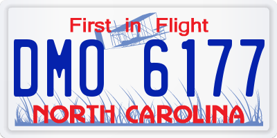 NC license plate DMO6177