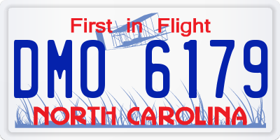 NC license plate DMO6179