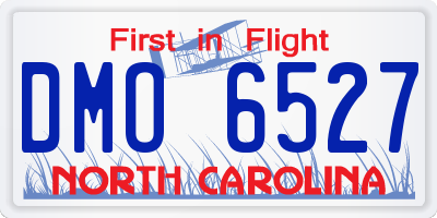 NC license plate DMO6527