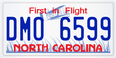 NC license plate DMO6599