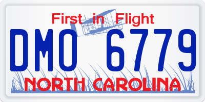 NC license plate DMO6779