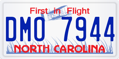 NC license plate DMO7944