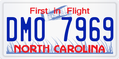 NC license plate DMO7969