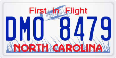NC license plate DMO8479