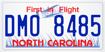 NC license plate DMO8485