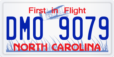 NC license plate DMO9079