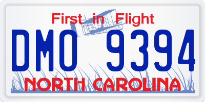 NC license plate DMO9394