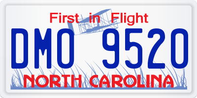 NC license plate DMO9520