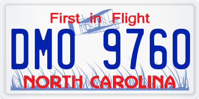 NC license plate DMO9760