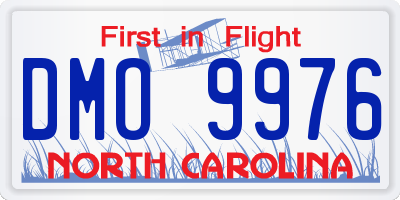 NC license plate DMO9976