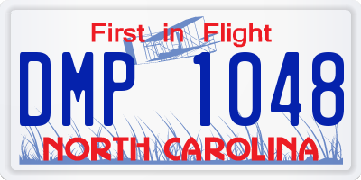 NC license plate DMP1048