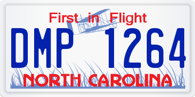 NC license plate DMP1264