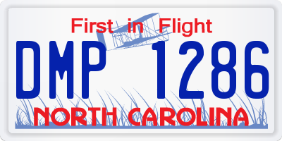 NC license plate DMP1286