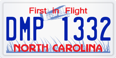 NC license plate DMP1332