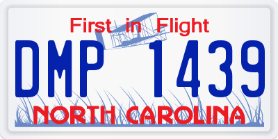 NC license plate DMP1439