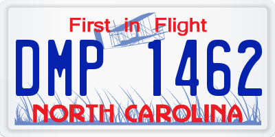 NC license plate DMP1462