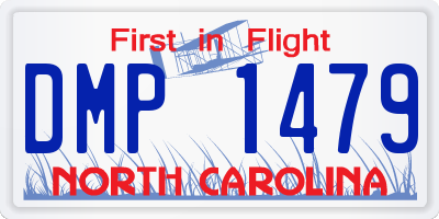 NC license plate DMP1479