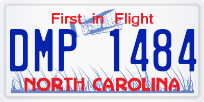 NC license plate DMP1484