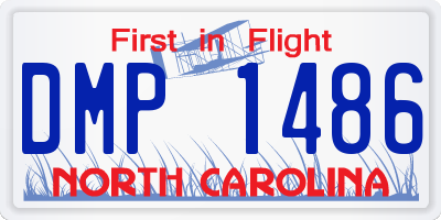 NC license plate DMP1486