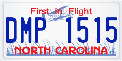 NC license plate DMP1515