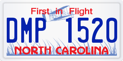 NC license plate DMP1520