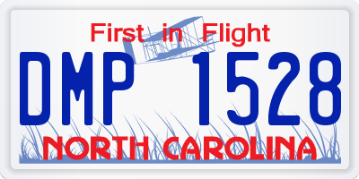 NC license plate DMP1528