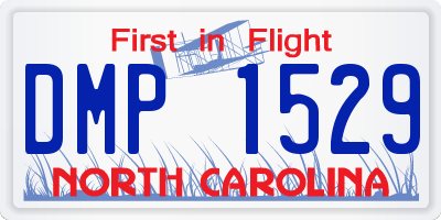 NC license plate DMP1529