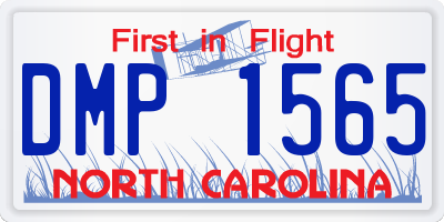 NC license plate DMP1565