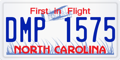 NC license plate DMP1575