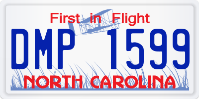 NC license plate DMP1599