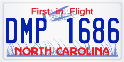 NC license plate DMP1686