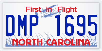 NC license plate DMP1695