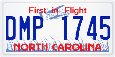 NC license plate DMP1745