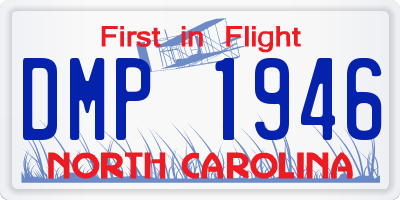 NC license plate DMP1946
