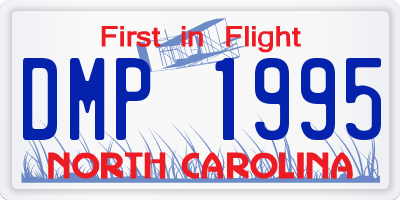 NC license plate DMP1995