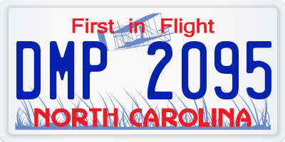 NC license plate DMP2095